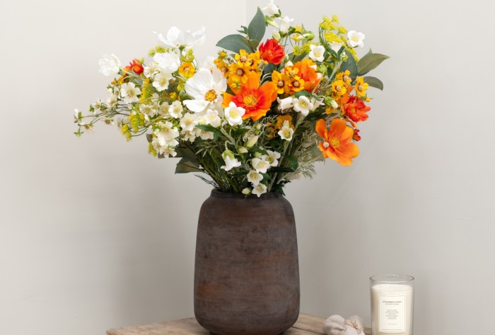 artificial flower arrangment
