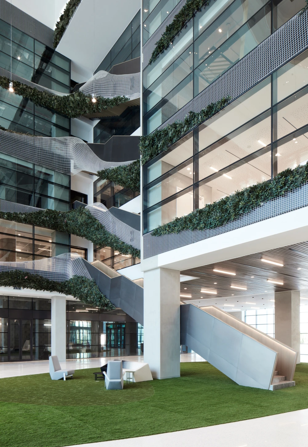 faux plants in office