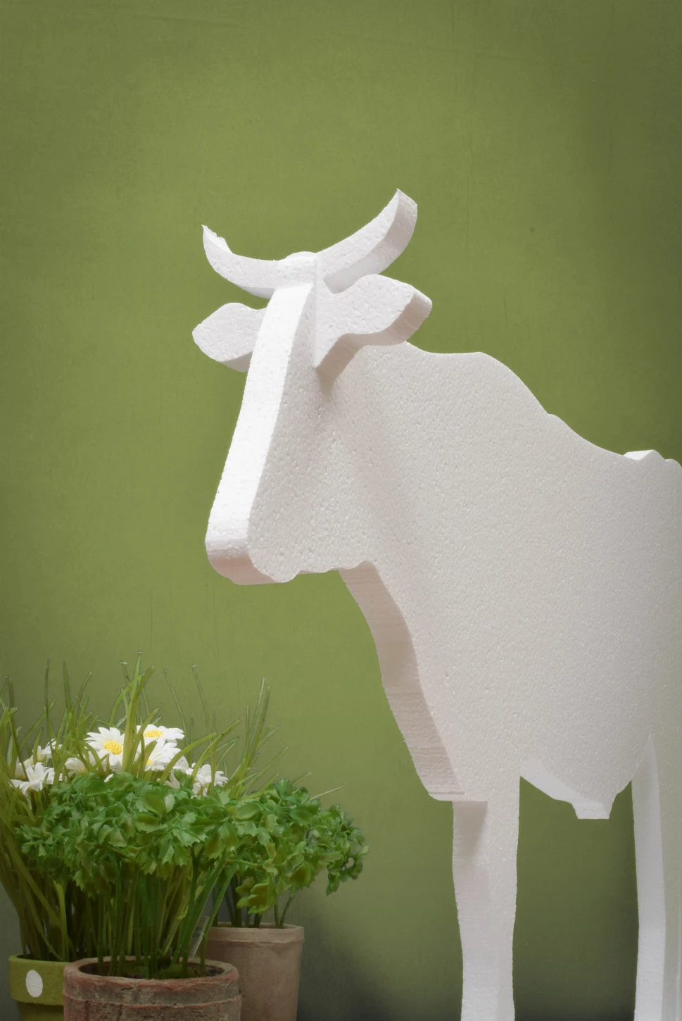 polystyrene cow