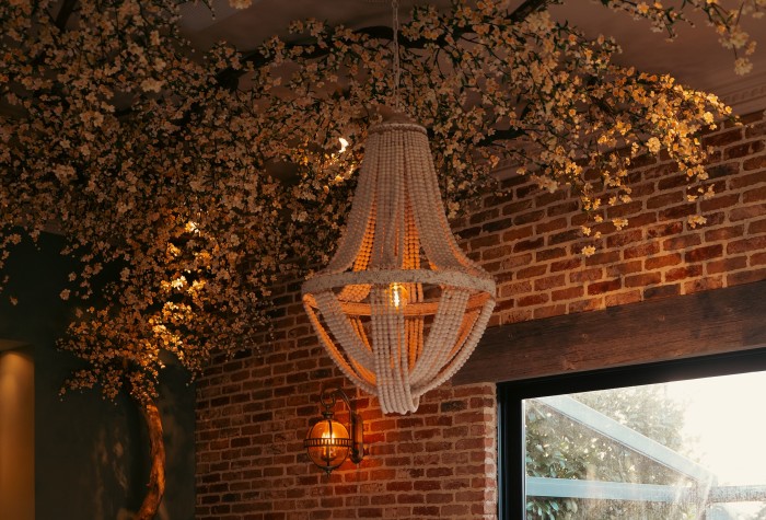 Faux cherry blossom featured at the Croft Hotel