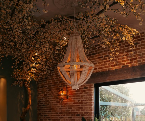 Faux cherry blossom featured at the Croft Hotel